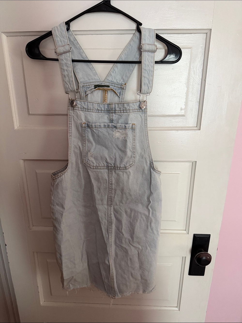 wild fable Light Wash Denim Overall Dress - Pale Blue